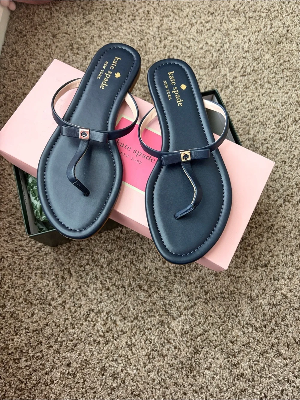 kate spade T-Strap peplum Sandals